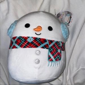 Manny Snowman Squishmallow 8in